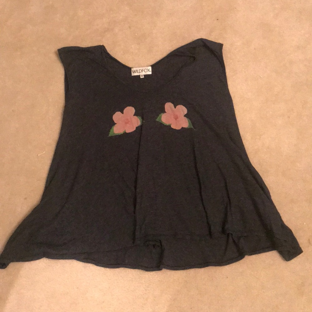 Wildfox t shirt / swim coverup